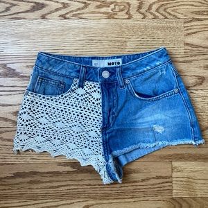 TOPSHOP Jean crochet pattern shorts
